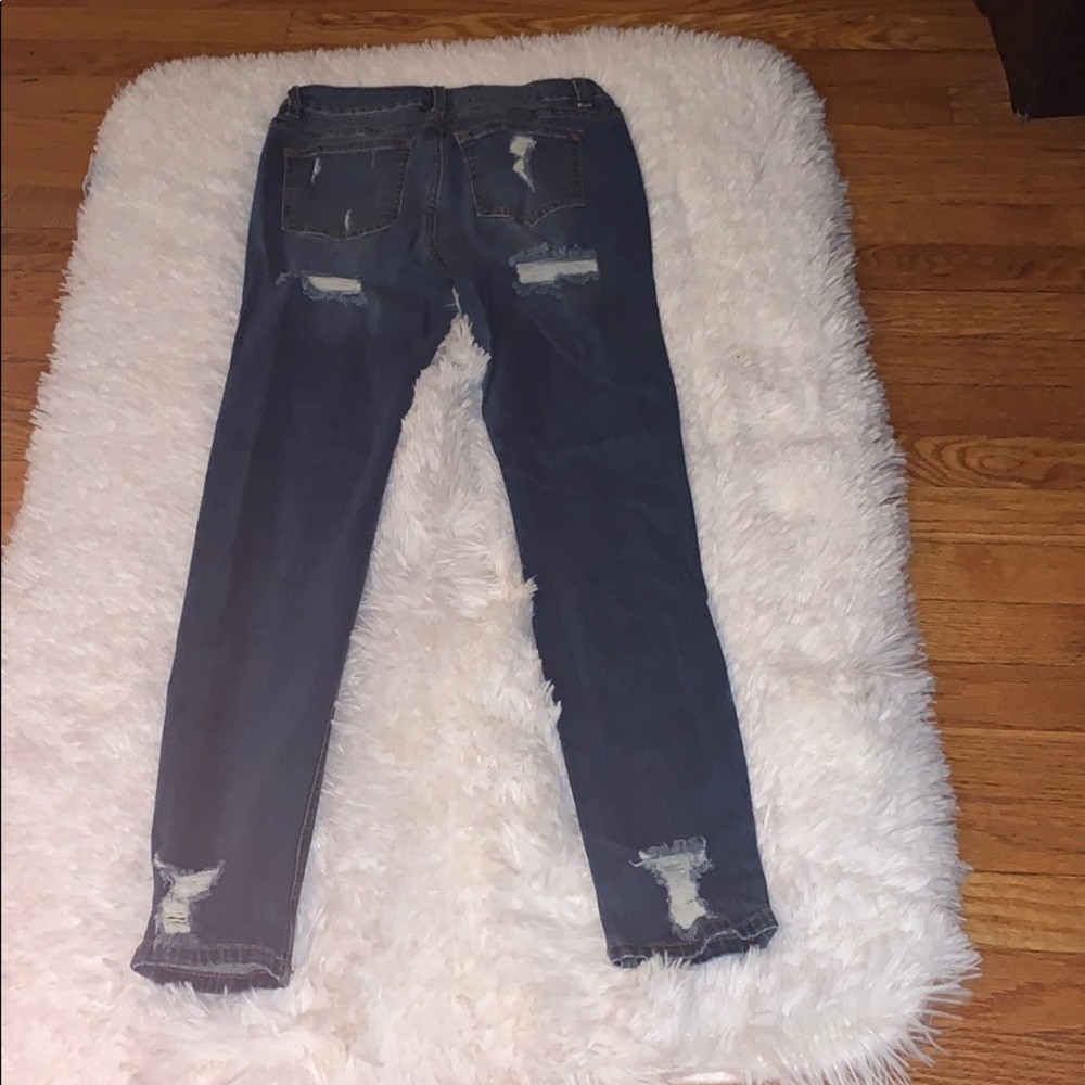 Blue Ripped Jeans - Picture 2 of 2